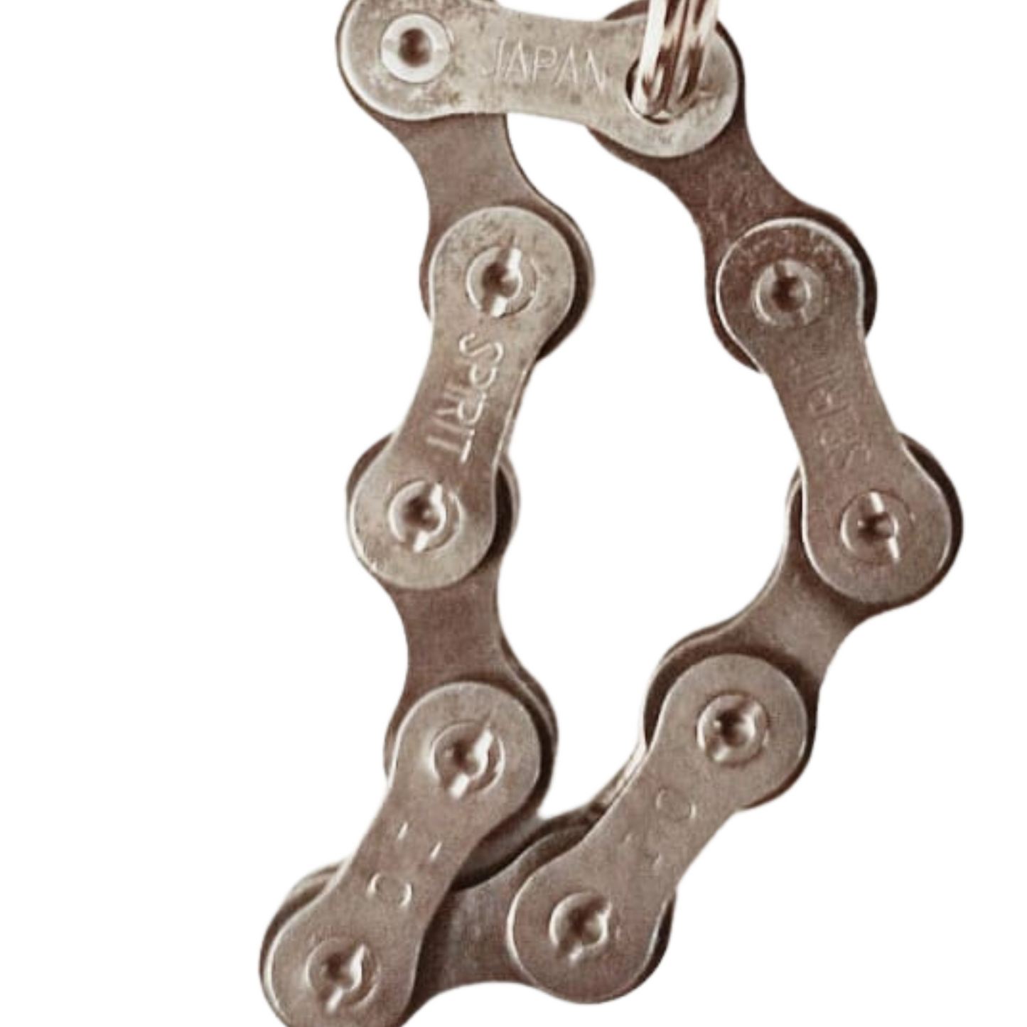 Portachiavi catena realizzato con materiale di riciclo