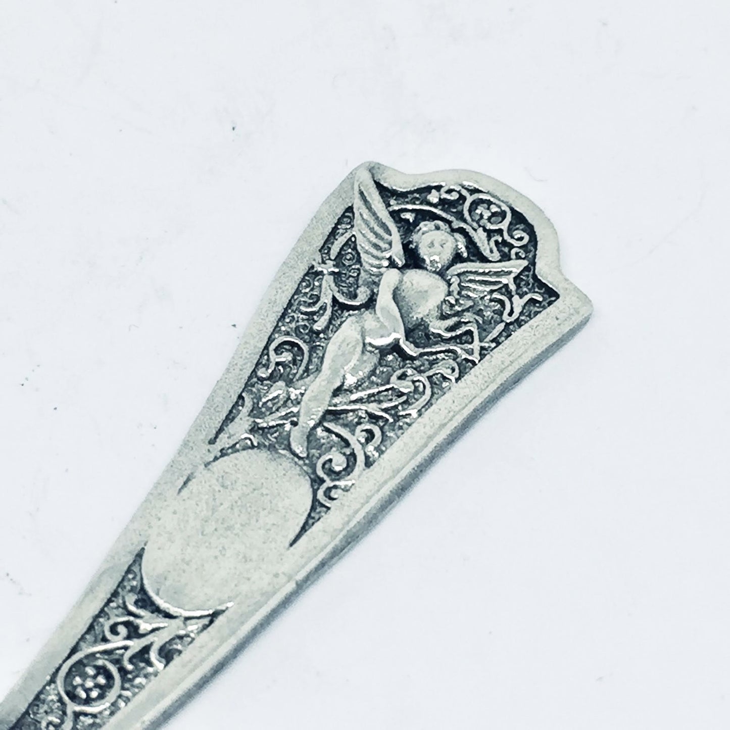 Anello in argento 925 a SPIRALE ANGELO, realizzato con antica posata
