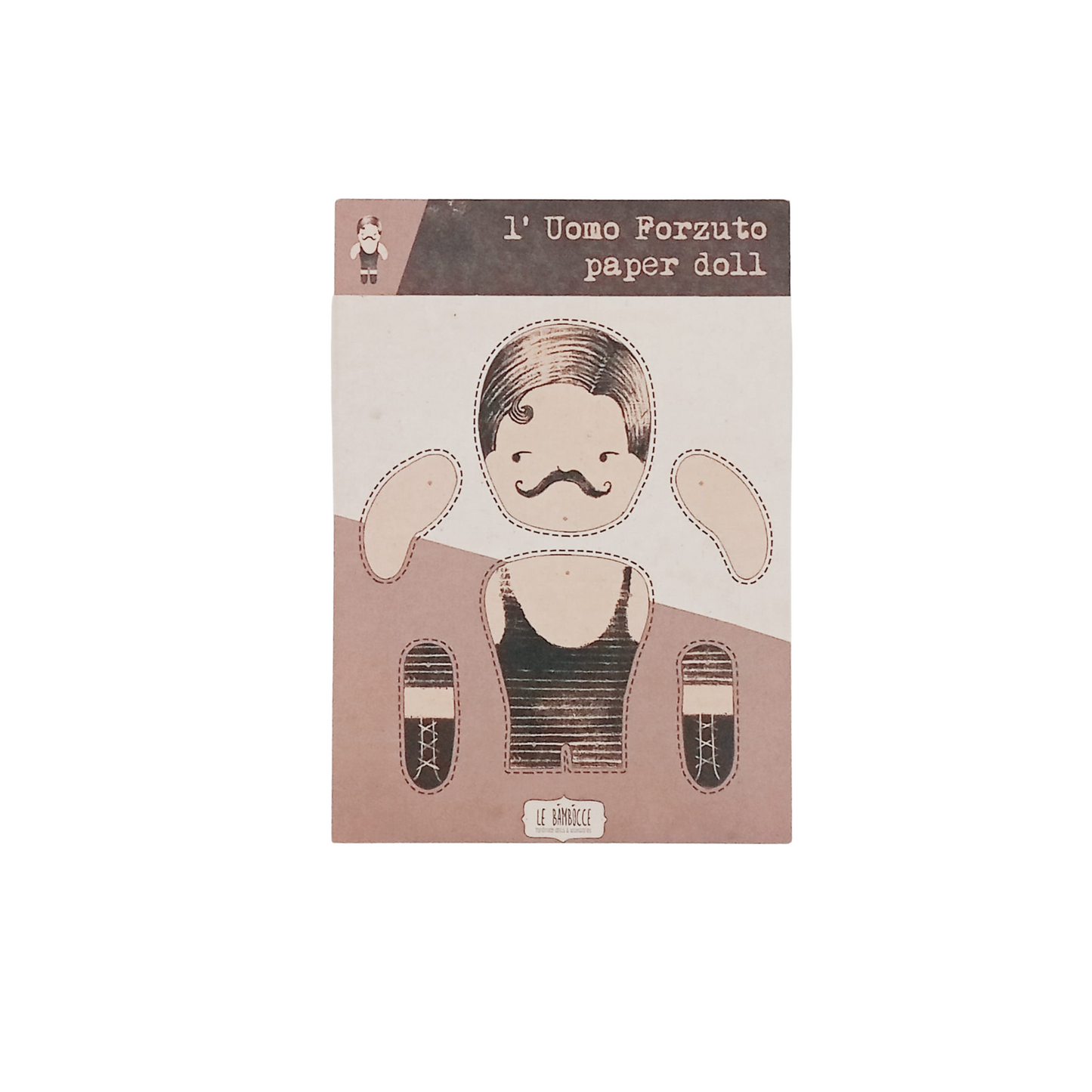 PAPER DOLL CIRCO BIZZARRO L'Uomo Forzuto  - Strong man