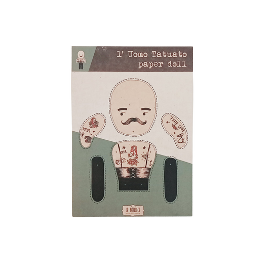 PAPER DOLL CIRCO BIZZARRO L 'Uomo Tatuato - Tattooed man