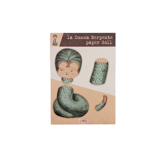 PAPER DOLL CIRCO BIZZARRO La Donna Serpente - Snake Lady