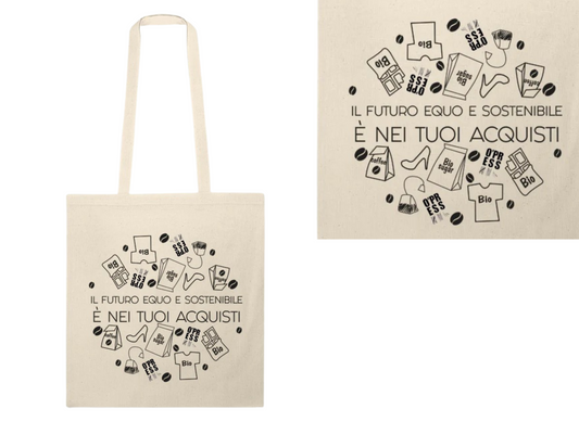Borsa, Tote bag "Haring" 100% cotone