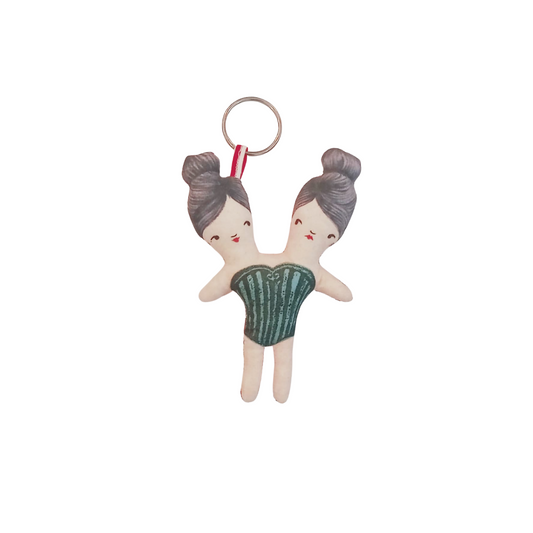 PORTACHIAVI CIRCO BIZZARRO - Gemelle siamesi - Conjoined Twins