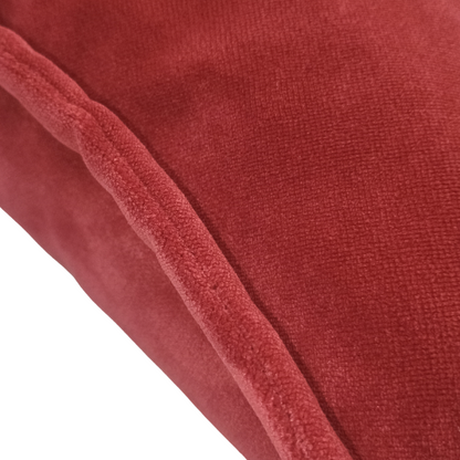 Cuscino da divano quadrato, rosso